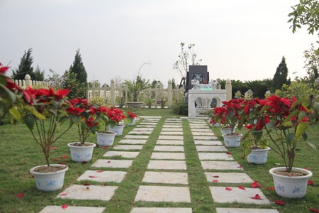 Những phiến đá, hàng rào bằng gỗ trắng... nhìn xa rất dễ nhầm với lối kiến trúc của biệt thự.