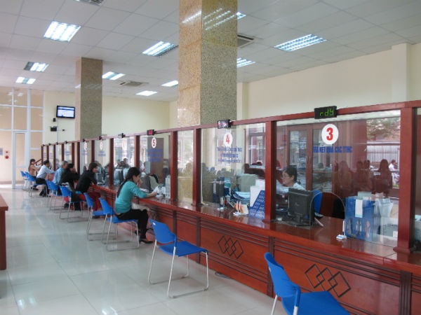 Phòng tiếp dân của quận Nam Từ Liêm vẫn làm việc bình thường.