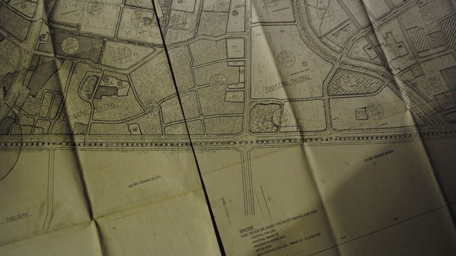 Quy hoạch 1/2000 xác định đường Trường Chinh đi thẳng.