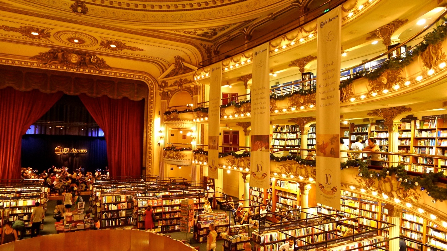 Với sức chứa 1.050 chỗ ngồi và từng là nơi mà các nghệ sĩ lừng danh nhất đất nước như Carlos Gerdel, Roberto Firpo và Ignacio Corsini… thường biểu diễn. Nguồn: holafrombuenosaires.