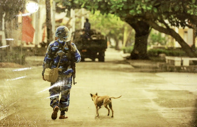 Trên đường tuần tra.