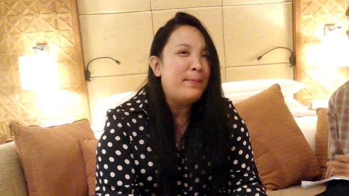 Bà Ngọc đang trình bày sự việc tối 1/5.