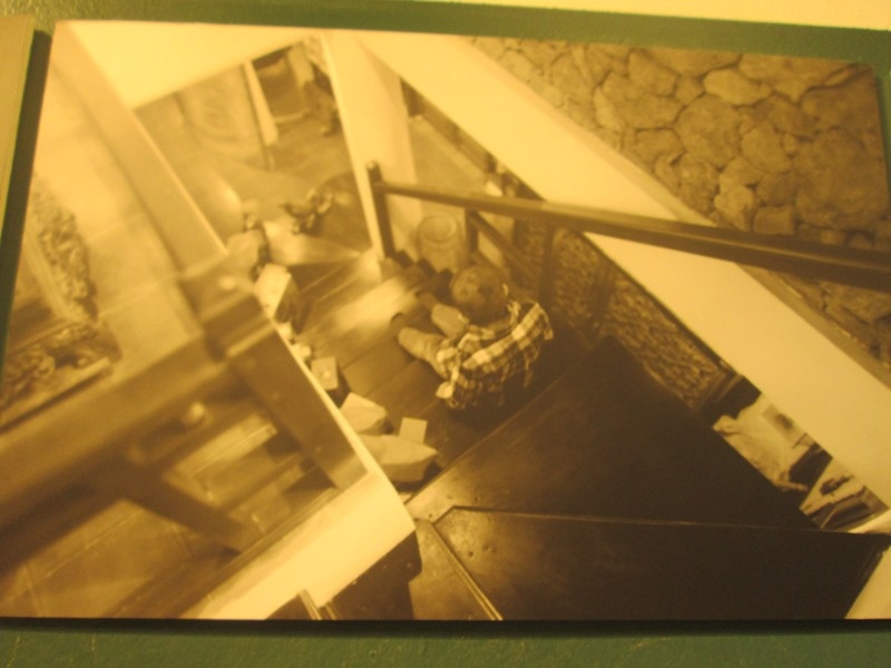 Bức ảnh chụp Nem ngồi chơi một mình tại nhà.