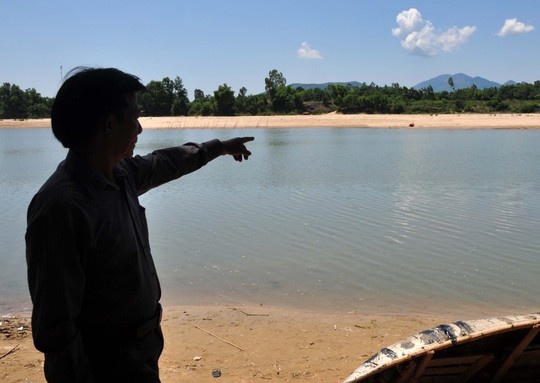 Đoạn sông nơi xảy ra vụ chết đuối thương tâm.