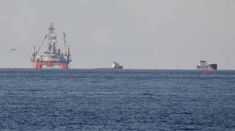 Vị trí mới của giàn khoan Hải Dương 981 chiều 27/5.