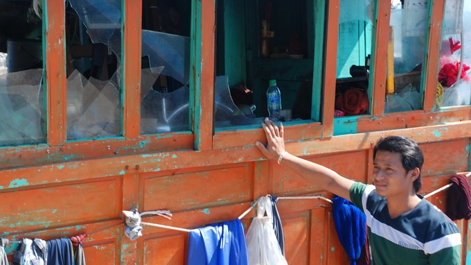 Ngư dân Nha bức xúc trước việc tàu cá bị tàu Trung Quốc truy đuổi.