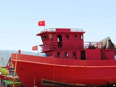 Mẫu tàu đánh cá Bảo Duy do Tổng Công ty Công nghiệp Đóng tàu Việt Nam đóng tại Đà Nẵng. Nguồn ảnh: Hội Khoa học kỹ thuật Biển TP.HCM.