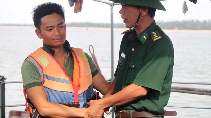 Anh Trương Như Hải vào bờ an toàn chiều 5/6.