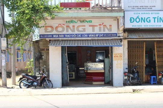 Hiện trường vụ cướp.