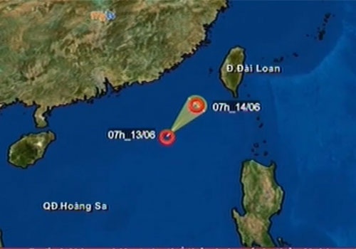 Ap thap nhiet doi huong ve Hoang Sa hinh anh