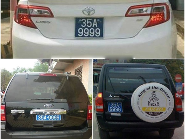 Bo Cong an de nghi lam ro vu 2 xe bien xanh trung so hinh anh