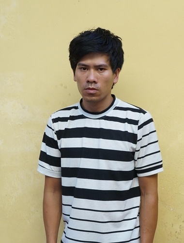 Lái xe taxi Nguyễn Minh Giang tại cơ quan CA.