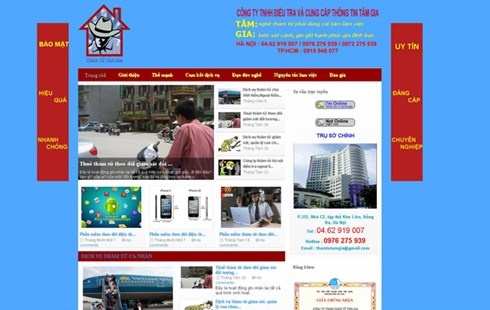 Ảnh chụp giao diện màn hình của Thám tử Tâm Gia.