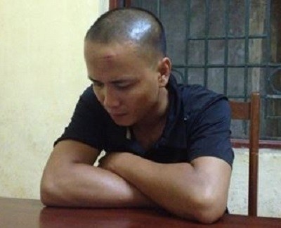 Nguyễn Tiến Dũng tại cơ quan điều tra.