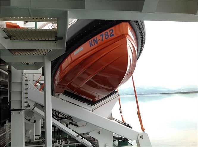 Xuồng cứu sinh được trang bị trên tàu KN 782.