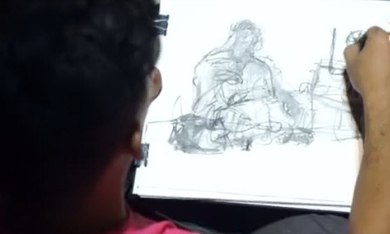 Clip ky hoa dem Sai Gon hinh anh