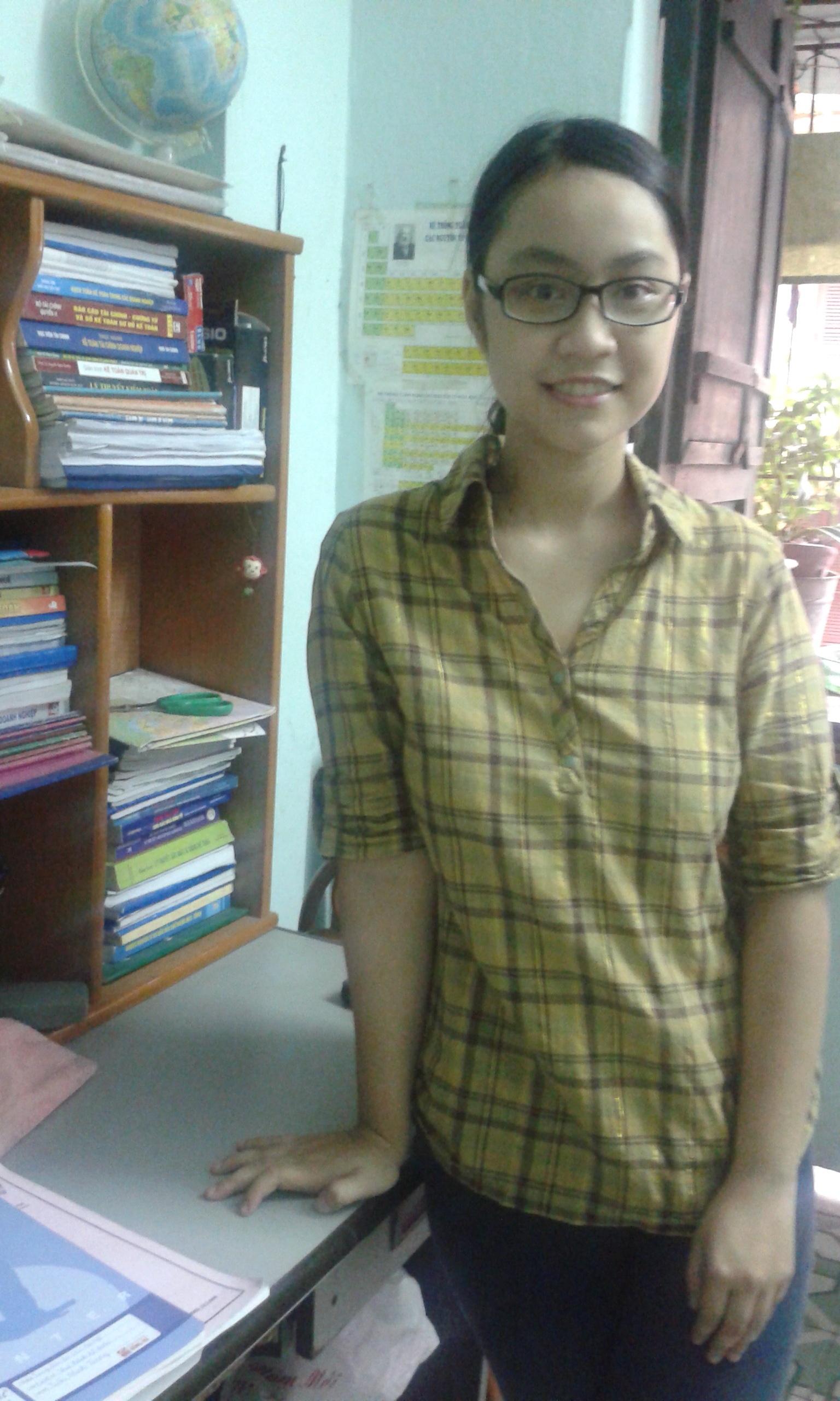 Góc học tập của thủ khoa Học viện Ngân hàng – Trần Thị Thảo.