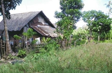 Căn nhà rách nát của ông Vĩnh