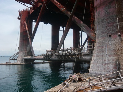 Dự kiến giàn Đại Hùng sẽ được Cty Công nghiệp Tàu thuỷ Dung Quất (DQS) tiếp nhận vào đầu tháng 10/2014 với thời gian thi công sửa chữa khoảng 180 ngày.