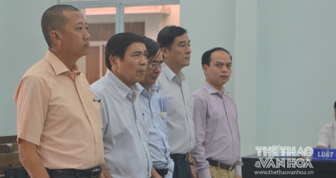 Các bên liên quan tại phiên xử sơ thẩm ngày 18/3 tại Khánh Hòa.