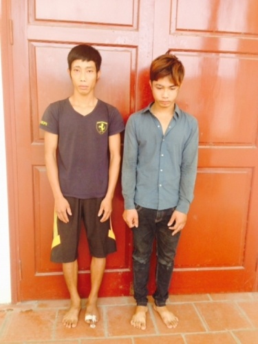 Hai đối tượng Vũ và Công tại CQCA.