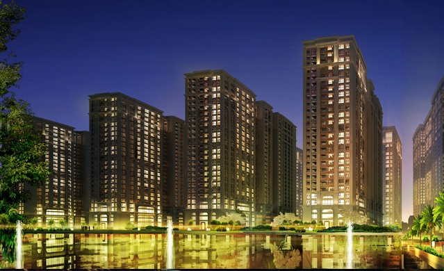 Nha cao tang o Ha Noi rung lac do dong dat hinh anh