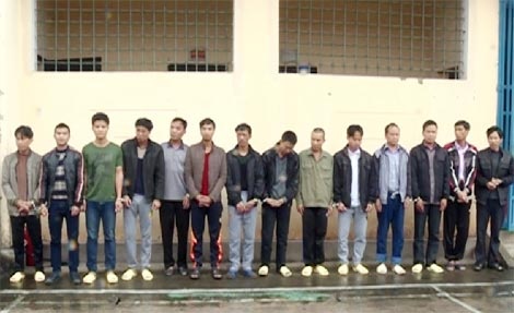 Các con bạc bị bắt giữ.