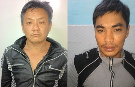 Hai bị can Trần Anh Hùng và Phan Đức Đạt.