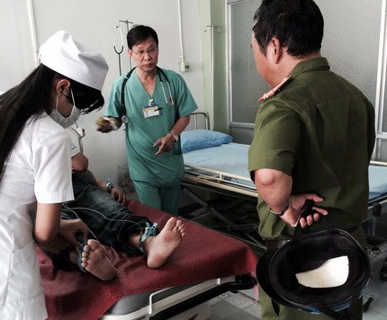 Chu ngoi biet thu ngat tai tru so cong an da tu vong hinh anh