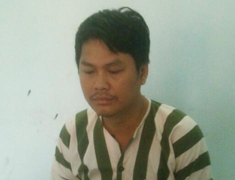 Ca gan lua ban vat chung cua co quan Cong an hinh anh