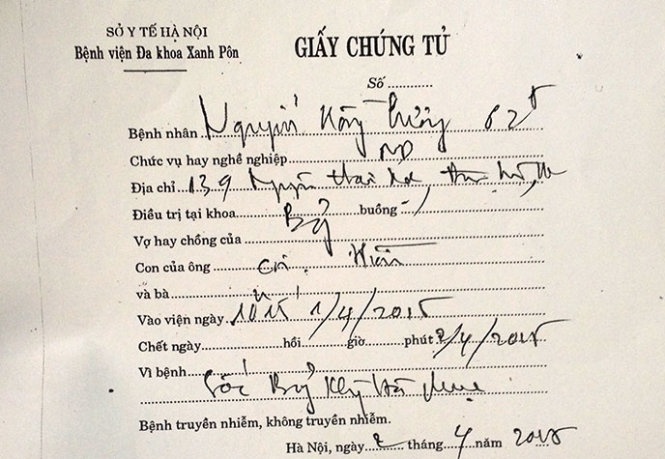 Tu vong sau khi den tru so phuong hinh anh