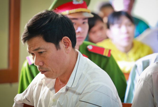 Bị cáo Lê Đức Hoàn (nguyên phó Công an TP Tuy Hòa, tỉnh Phú Yên).