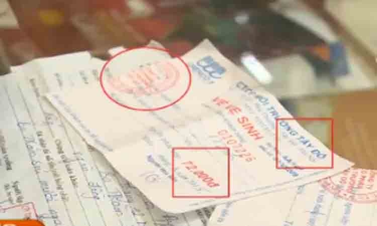 Nhieu guoi gia danh nhan vien thu phi ve sinh hinh anh