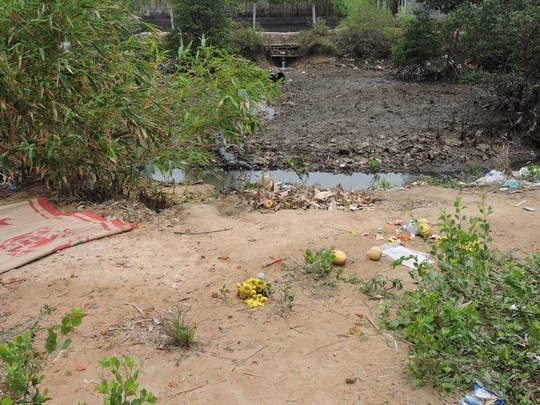 Hiện trường nơi phát hiện thi thể 4 em nhỏ.