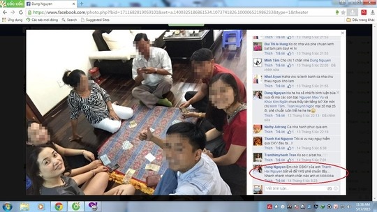 Kiem sat vien dang anh danh bai an tien len Facebook hinh anh