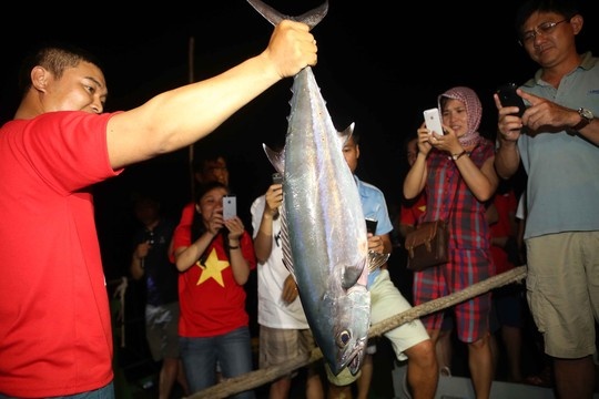 Cau dem o Truong Sa hinh anh