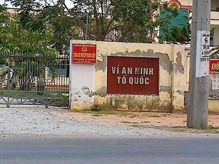 Trụ sở Công an huyện Phụng Hiệp, nơi trưởng và phó công an đã bị điều chuyển công tác vì dính nhiều sai phạm.