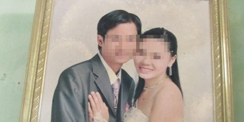 Ảnh cưới của vợ chồng Cường - Mai.