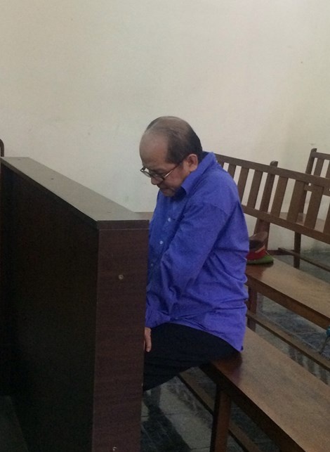 Bị cáo Sương trong giờ toà nghị án.