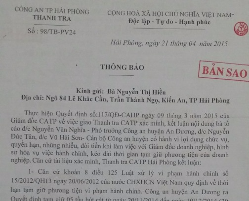 Can bo Cong an huyen An Duong voi tien doanh nghiep hinh anh