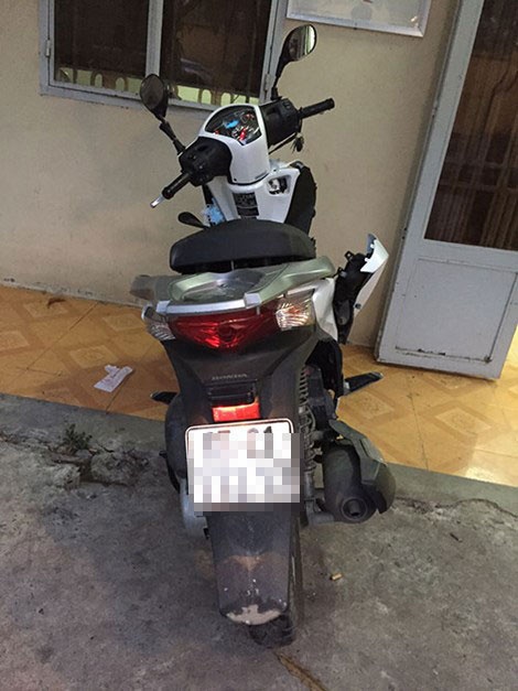 Chiếc xe SH bị cướp.