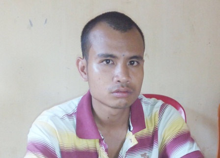 Thủ phạm tại cơ quan công an.