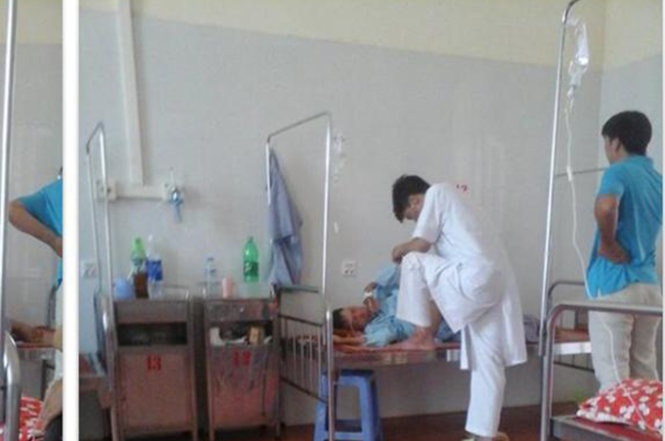 Mien nhiem truong khoa bac si giam chan len giuong benh hinh anh