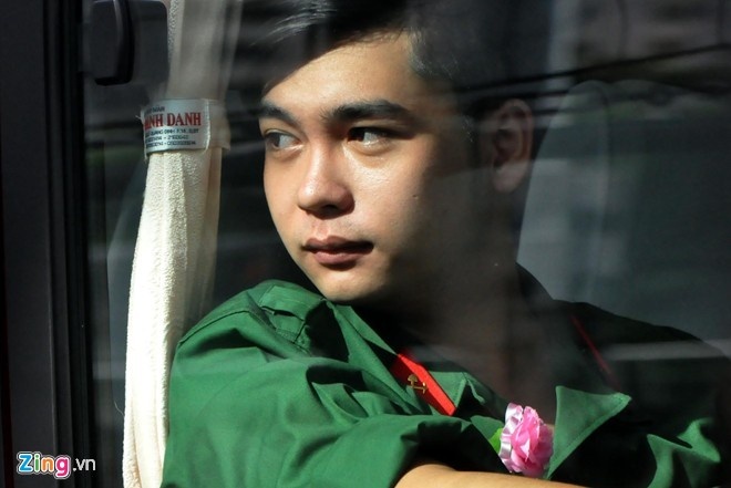 Tân binh Sài Gòn nhập ngũ đầu tháng 9 vừa qua. Ảnh: Lê Quân.