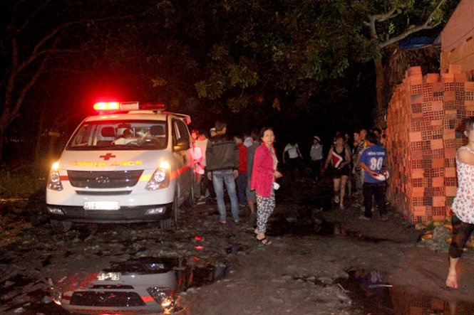 Hiện trường vụ việc.