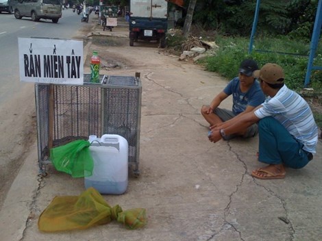 Ran doc xuong duong pho Bien Hoa hinh anh