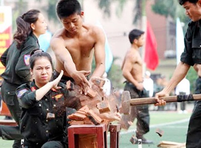 Trinh dien vo thuat cuc dinh cua cac chien si CSCD hinh anh