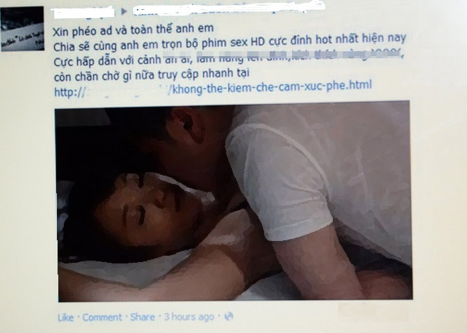 Tran lan rac sex tren Facebook hinh anh