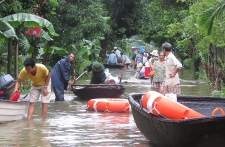Ngoi lang o Hai Phong bi nhan chim trong nuoc hinh anh