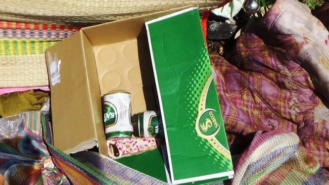 Vỏ lon bia của buổi nhậu đêm 16/8.